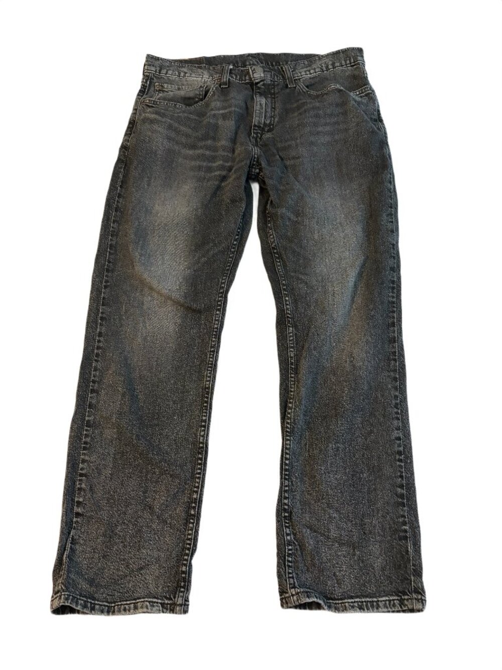 Levi's 550 Relaxed Fit Jeans Mens 34x30 Gray Black Acid Wash Vintage